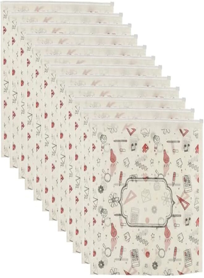 3A A4 Fabric Binder 33 * 43 cm With Zipper Tractor 12 Pieces - Off White A4-17333